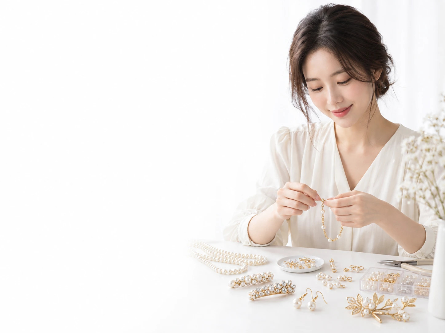 주얼리·헤어 장식 재택 조립 모집 연출 이미지